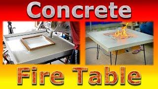 Making a Outdoor Concrete Gas Fire Table