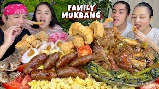 Filipino Breakfast and Pork Asado with Kangkong Mukbang Family Mukbang