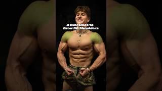 4 exercises for bigger shoulders#gymtok #gymtips #shoulderworkout #shoulderday #shoulders #gym