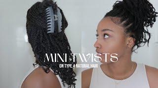 How To Do Mini Twists on Type 4 Natural Hair