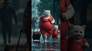 Fat Cat Gets Dumped . Then Comes Back for REVENGE! #kitten #shorts #catrevenge