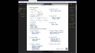 Log property worksheet