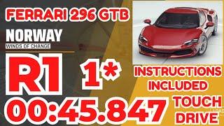 Asphalt 9 - FERRARI 296 GTB Grand Prix Round 1 | 1⭐ Touchdrive Instructions | Winds of Change