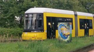 Straßenbahn Berlin Zingster Straße mit Zugfan08