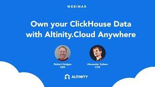 Own your ClickHouse® data with Altinity.Cloud Anywhere | ClickHouse on Kubernetes