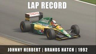 Brands Hatch Lap Record 1992 | Johnny Herbert | Lotus F1 screamer!