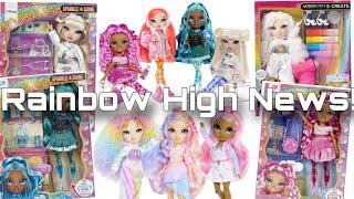 RAINBOW HIGH NEWS! Sparkle and Shine wave 2 + Color and Create wave 3 REVEALED!