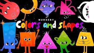 Nursery Colors and Shapes: Baby Sensory - Square, Circle + More Contrast Geometric Wonders Explained