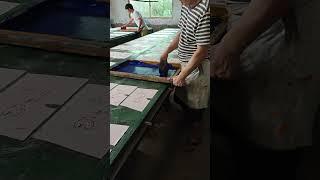 Fabric resist printing metho
