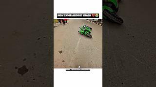 New Zx10r Almost Crash  | Live Crash Of Zx10r In Jammu #zx10r #crash #motovlog #shorts