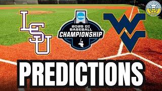 NCAA Baseball Tournament Super Regional Predictions: LSU vs. West Virginia