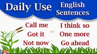 Daily Use English Sentences | English Speaking Practice | Daily Use English Conversation /Listening