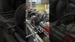 PVC flexible heavy duty spiral corrugated suction hose making machine PLC control