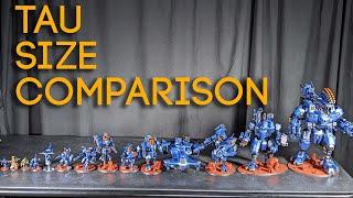 T'au Empire Unit Size Comparison | How Big is That Model??