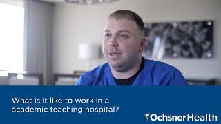 What is it like to work in a academic teaching hospital?