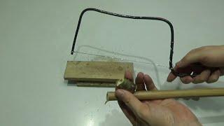 How to make a simple wood saw, pvc pipe saw / ​​⁠@GoodDiY