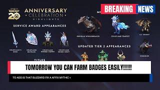 WoW 20th Anniversary: How to Efficiently Farm Tier-2 Set & Celebration Badges | WoW Event Guide