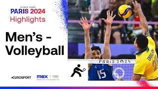 Italy vs Brazil - Volleyball Preliminary Round Highlights | Paris 2024 Olympics | #Paris2024