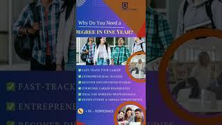 Degree in One Year for Dropouts & Working Professionals