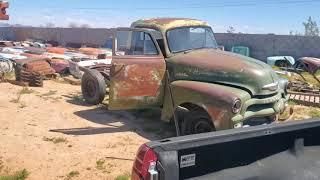 040423 New used tires and bed transfer on the 54 Chevy truck