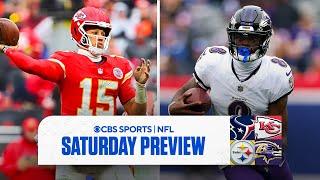 NFL Week 16 Saturday Preview: Texans at Chiefs & Steelers at Ravens