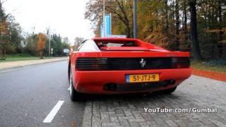 Ferrari Testarossa w/ Fuchs exhaust + race pipes! Backfiring sound!!