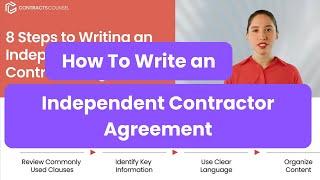 How to Write an Independent Contractor Agreement [Lawyer Templates Available]