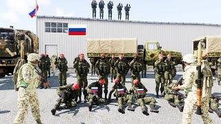 The Russian red beret troops who were busy dancing were shocked by the Ukrainian attack