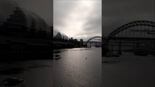 Newcastle  on the Millennium Bridge England 󠁧󠁢󠁥󠁮󠁧󠁿 Tyne & Millennium Bridge United Kingdom 