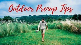 PAANO MAGSHOOT NG OUTDOOR PRENUP ? TIPS | BTS