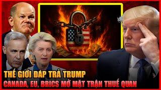 Toàn Cầu Phản Công Trump: Thuế Quan Đổ Máu, Canada, EU, BRICS Tấn Công Ngược!