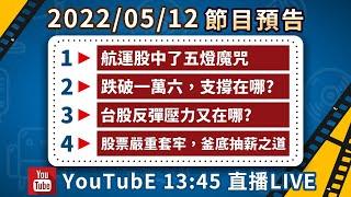 2022/05/12 股市永勝節目預告(美國CPI降幅不如預期，台股支撐在哪裡?)「王文良股市永勝」