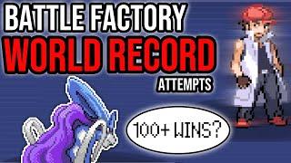 DIVE SUICUNE CARRY? Battle Factory WORLD RECORD Attempts! | Pokemon Emerald