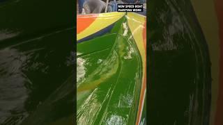 NEW SPEED BOAT PAINTING WORK (MANUFACTURING) ANGEL FIBRE (mangrol)