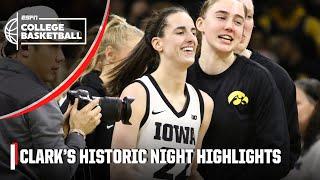 Caitlin Clark drops 49 PTS and BREAKS all-time NCAAW scoring record vs. Michigan 