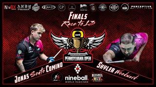 PA Pro-Am Pool presents The Pennsylvania Open - The Finals Jonas Souto Comino Vs Skyler Woodward