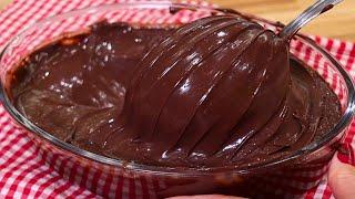 BRIGANACHE | RECHEIO DE CHOCOLATE CREMOSO E ESTRUTURADO PARA BOLOS E DOCES