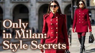 Milan Street Fashion 2025: Why Italians Dress Better. A beautiful winter outerwear