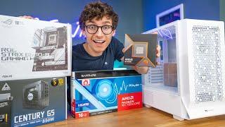 The BEAUTIFUL All White Gaming PC Build 2024!  7900 GRE, Ryzen 9 9900X w/ Gameplay Benchmarks!