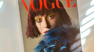 ASMR Vogue magazine October 2024 (whispering, page turning, tracing, tingles)