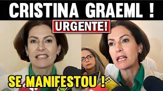 CRISTINA GRAEML SE EMOCIONA E FAZ PRONUNCIAMENTO APÓS O RESULTADO !