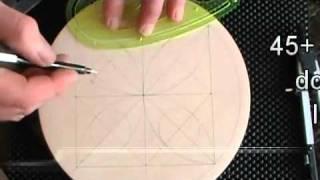 154 My Chip Carving - Drawing 8 inch plate pattern
