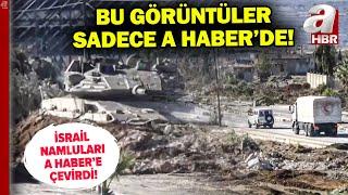 İsrail sınırında sıcak saatler! Bu görüntüler sadece A Haber'de