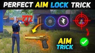 PERFECT AIM LOCK TRICK | FREE FIRE ONE TAP HEADSHOT TRICK | KHUNI GAMER