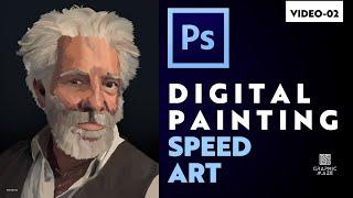 Digital Painting Speed Art Video-02  #graphicmaze #photoshop #speedart #adobe