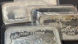 Vintage Mother Lode Mint 1 oz Silver Bars - 5 oz for the Guardhouse Box #silverbar #vintagesilverbar