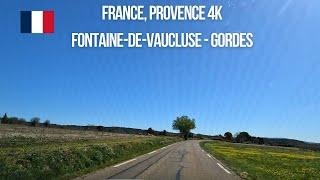 Driving in Provence France from Fontaine-de-Vaucluse to Gordes