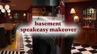 Basement Game Room Makeover! *Cool, Speakeasy Vibe*