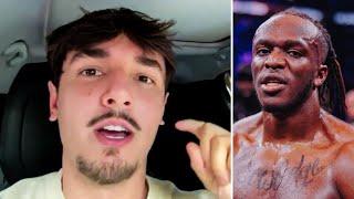 "I WILL ELBOW KSI" BRYCE HALL & GIRLFRIEND REACT TO CANCELLED BARE KNUCKLE FIGHT, KSI NEXT