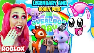 I CHALLENGED MEGANPLAYS TO A LEGENDARY PET OPENING CONTEST! Roblox Overlook Bay Pets